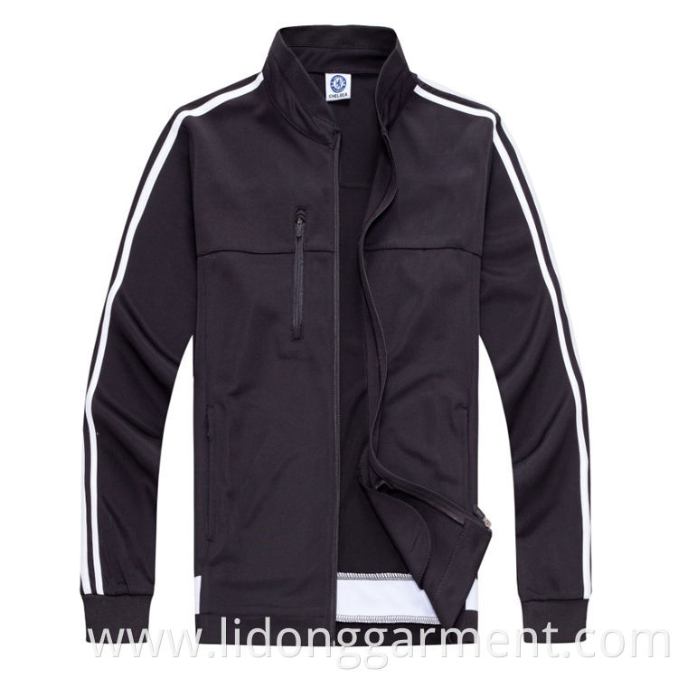 Fashion Men Outdoor Track Jacket Polyester Sport Soccer Jacket/Latest Design Jacket Coat for Men